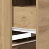 TV Stand with LED Artistic Oak Finish 165 x 34 x 40 cm