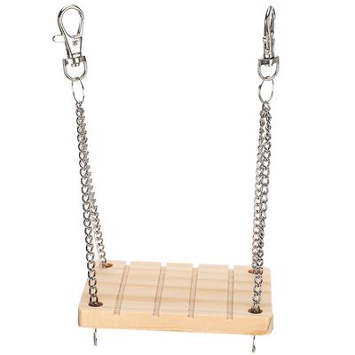 Wooden Pet Hamster Swing Hanging Bed Hammock Cage Exercise Molar Toy