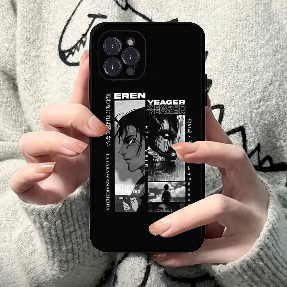 Hot Anime Attack On Titan Phone Case For IPhone 17 16 15 Plus X 14 11 12 13 Mini Pro Max Mobile Case
