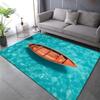Mehrere Größen Das Meer ist ein kleines Boot Teppich für Wohnzimmer Schlafzimmer Sofa Heimdeko Rutschfeste Bodenmatte Moderne Teppiche Große Größe
