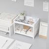 Double-Layer Storage Organizer Rack for Cosmetics, Bathroom, and Office