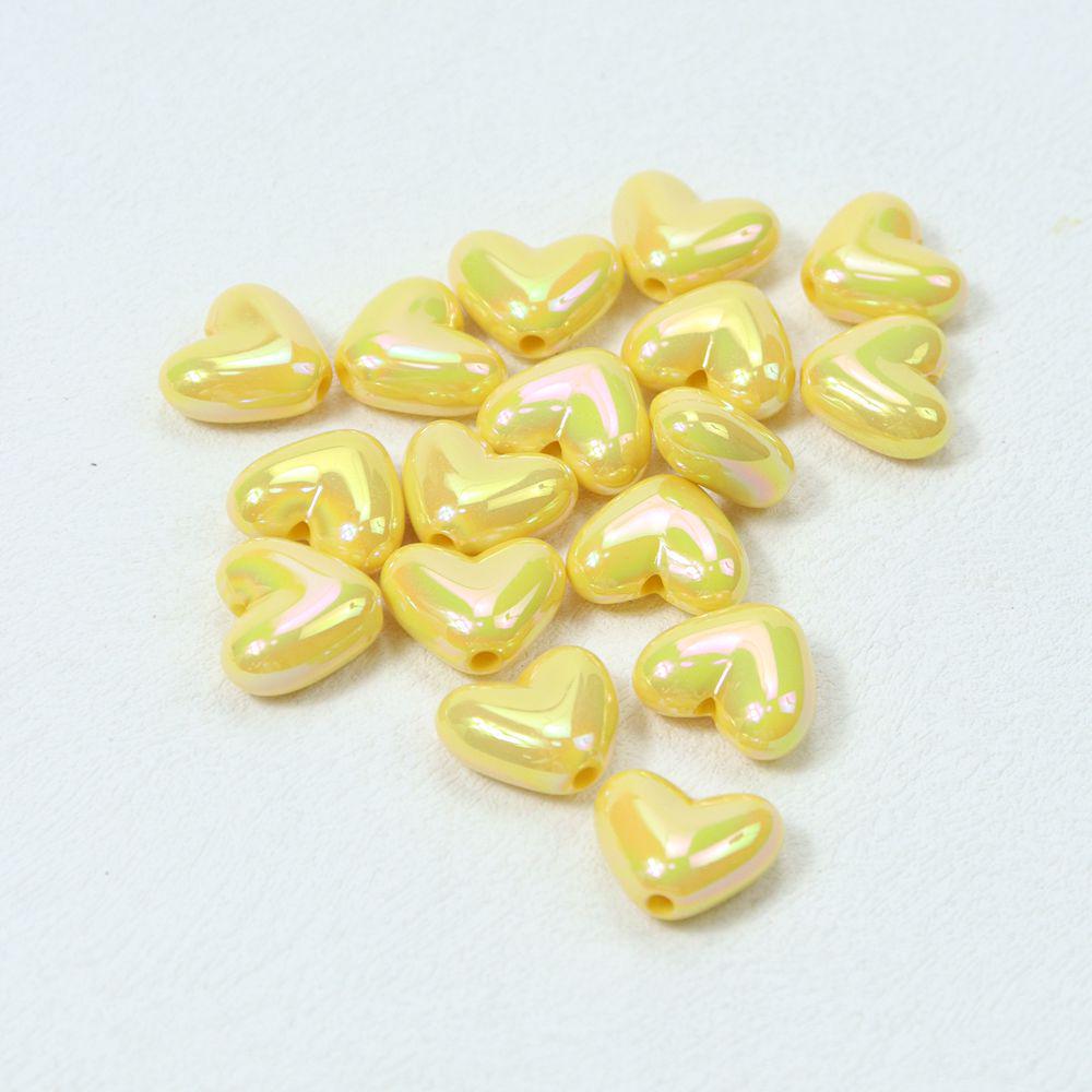 Colorful Heart Beads for DIY Phone Chains, Bracelets, Car Ornaments, and Clothing Accessories