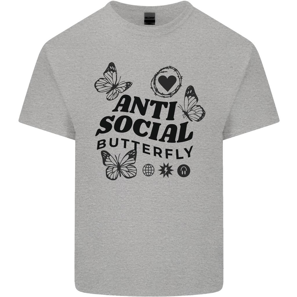 Antisocial Butterfly Unisexs Light Cotton TShirt