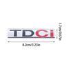 JJEM1 3D Metal Chrome Black Logo TDCI Emblem Car Fender Trunk Badge For Ford Fiesta Kuga Mondeo MK3 Focus MK2 TDCI Sticker Accessories