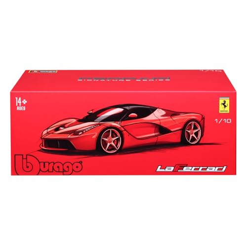 Bburago 1/18 Scale Signature Series Ferrari LaFerrari Black / Diecast Model Car, Finished Product, 18-16901 BK