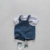Summer Baby Clothing Set Toddler Girls Clothes Suit Infant Tee and Denim Overall  Boys Outfit