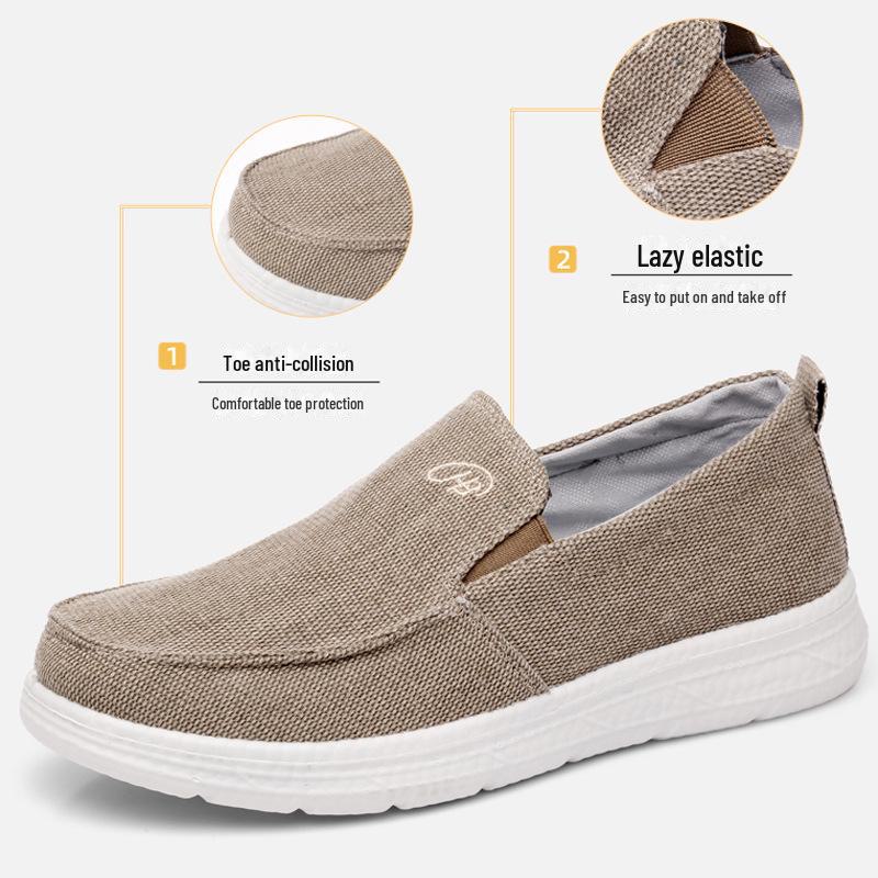 Extra Large Men's Canvas Shoes: Casual Slip-On, Sizes 45-48