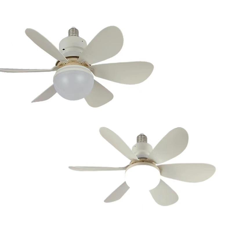Smart Control Fan Light with LED Bulb Replacement and Remote Control for Bedroom and Living Room 6 Leaves