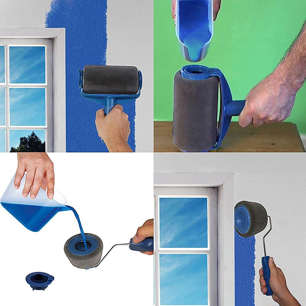 5 in 1 Corner Paint Roller Brush for Smooth Painting Wall Ceiling Edges with Angled Design Durable Coverage