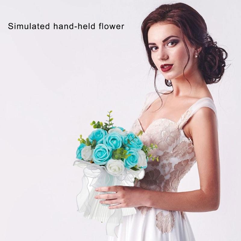 ridal Bouquets for Wedding, Simulation Rose Bride Wedding Bouquets Wedding Decorations for Ceremony, Anniversary