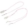 Hearing Aid Holder Transparent Clip Pink Rope Nylon Easy Fixing Hearing Aid Lanyard for Gardening Wo
