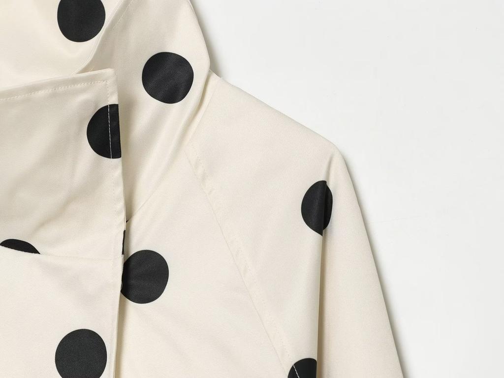 European and American Style, New Women's Clothing, Fashionable, Polka Dot Bomber Jacket 8372/236