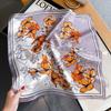 1116 New Silk Silk Scarf Women's Hangzhou Silk Mulberry Silk Spring and Autumn Foreign Style Small Square Scarf Elegant Scarf Wholesale