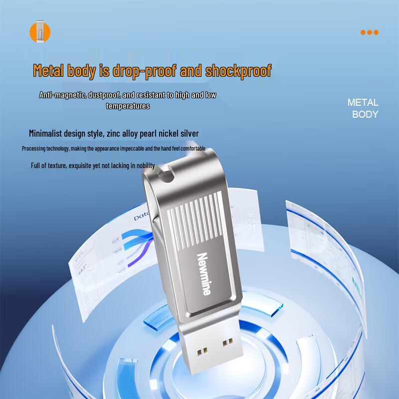 Newman Dual-Interface USB 3.2 Flash-Laufwerk für Mobil & PC