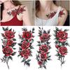 Aesthetic Romantic Fake Tattoo Stickers Half Sleeve Realistic Floral Temporary Tattoos For Women Waterproof Long Lasting Body Art 6 Sheets  Jewelry
