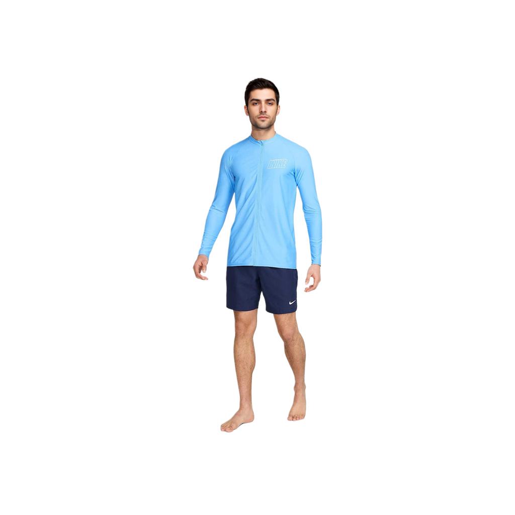 Nike Swim 3-D Soft Comfortable Versatile Fashion Solid Color Jacket Men Jacket Blue FZ6161-412