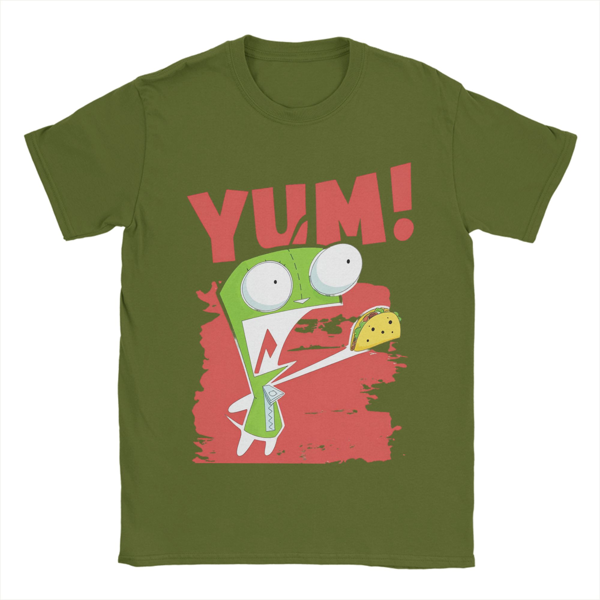 ZIM Вторженец ZIM Диб Мембрана Футболки Мужские 100% Хлопок Юмористические Футболки С Круглым Вырезом Короткий Рукав Топы Подарок 4XL