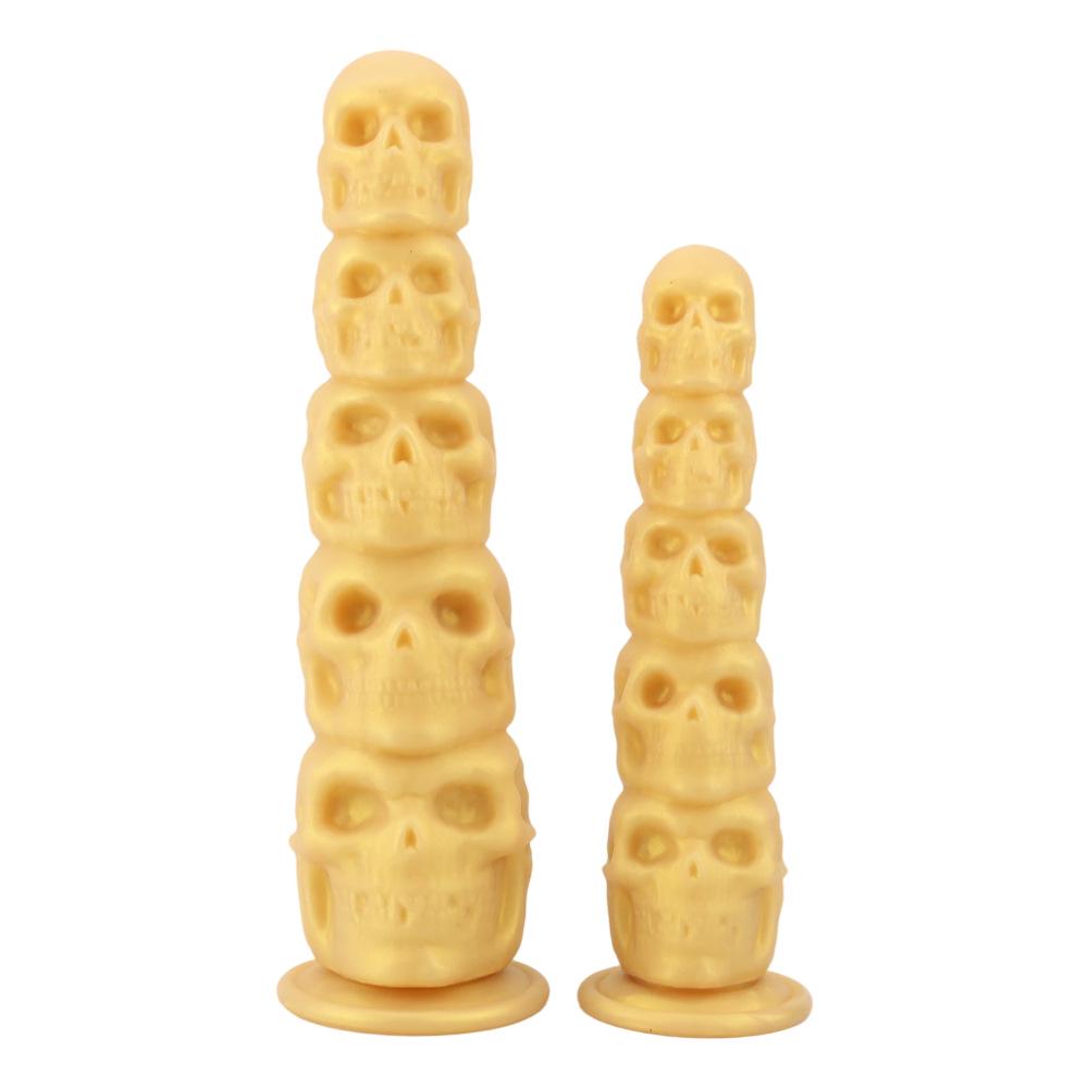 Extra Large Skull-Shaped Silicone Butt Plug Expander Adult Erotic Toy
