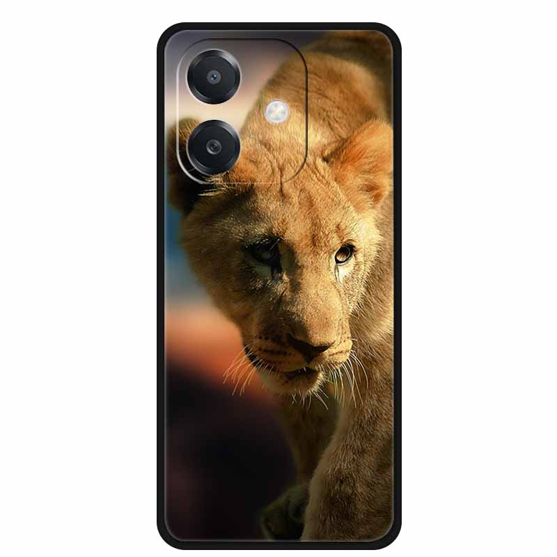 For OPPO A5 5G Case A5 Pro 4G 5G Silicone Wolf Lion TPU Soft Phone Case For OPPO A5 Pro 5G Back Cover Cartoon Shockproof Shell