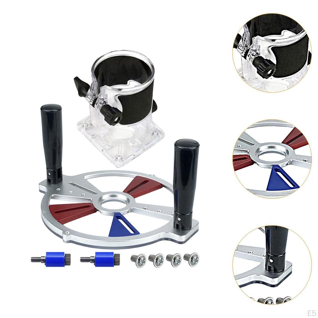 Kompakter Trimmmaschinen-Bohrerführungs-Halter mit klappbarem Griff Multifunktionale Fräsbasis