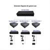 2.5G Fiber Optic Media Converter Gigabit SFP Transceiver 1000Mbps Compatible with Common E/GPON US Plug