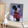 Disney Mickey Mouse Red Jacket/Winter Snow Scene DIY Diamond Painting Mosaic Kit –Home Decor  Gift