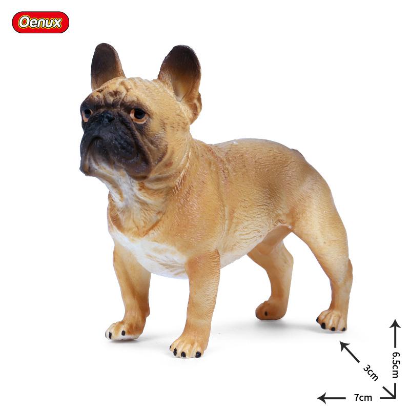 Oenux New Farm Dogs Pet Figurines Rottweiler Collie Huskie Bulldog Schnauzer Model Action Figures Cute Home Decoration Kids Toy