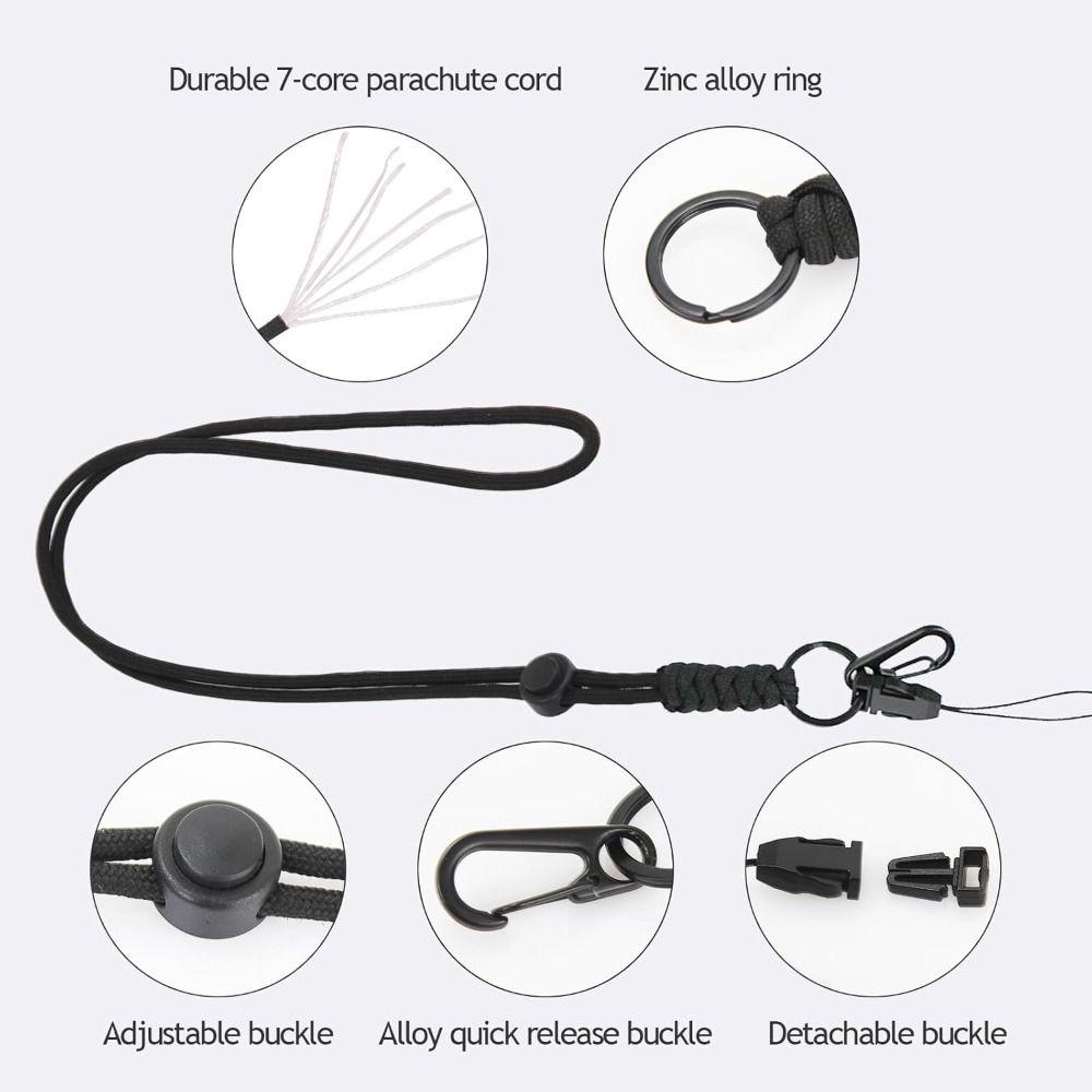 New Black Badge Holder Heavy Duty With Adjustable Lanyard ID Card Holder ID Badge Holder