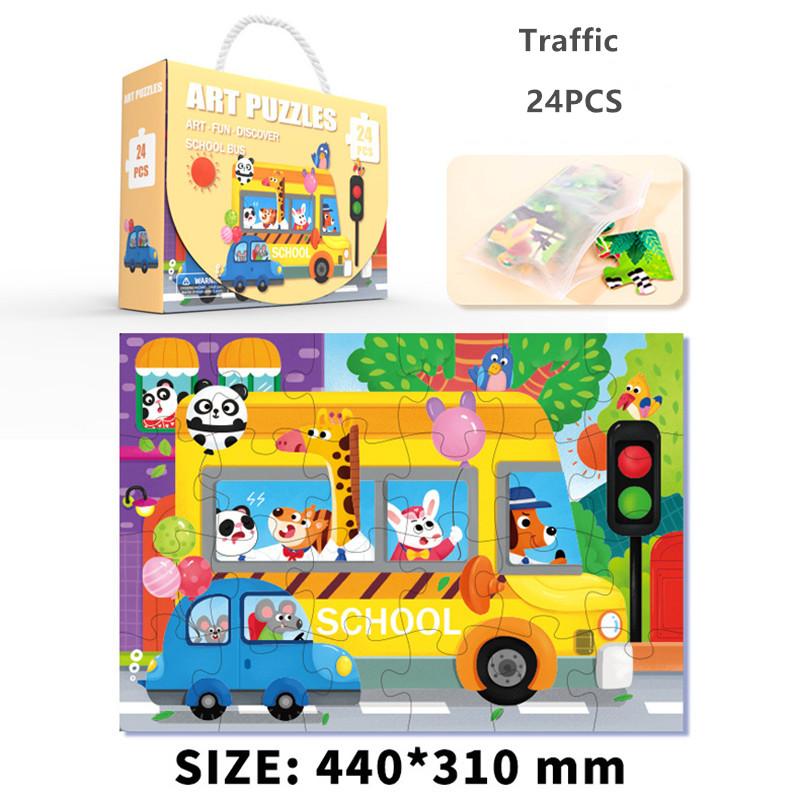 Floor Puzzle for Kids Animal Jigsaw Large Puzzles Ages 3-6 for Kids Learning Preschool Educational Intellectual Development Toys