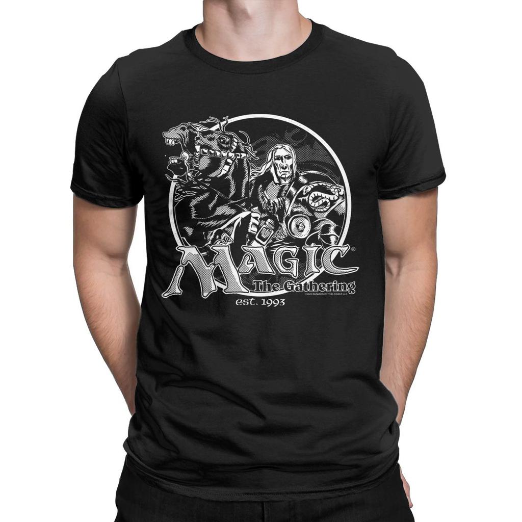 Games Gathering MTG Pánske tričko Retro Logo Vtipné bavlnené tričká Okrúhly výstrih Krátky rukáv Tričko Nadrozmerné merch