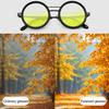 Adjustable Tint Sunglasses for Men Women UV Protection Round Polarized Sunglasses Retro Circle Eyeglass with Gradient Lenses