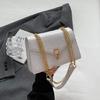 Alligator Print Crossbody Bag Shoulder Bag for Girl Women Solid Color Bag