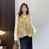 Plus Size Women's Zen Jacquard Cardigan Vest - Spring 2026 Chinese Style