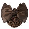Hair Bun Cover Hairnet Lady Pro Bow Hair Clip Cover Bowknot Bun Snood Hairnet Bun Hair Net Ballet Dance Skating Crochet Hairnet
