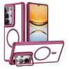 For Samsung Galaxy S26 Ultra Magnetic Case Clear Back Cover with Lens Cover Kickstand