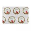 Christmas Cardinal Ride Fantasy Oil Painting Non-slip Doormat Floor Mat Carpet Rug for Kitchen Entrance Home Balcony Footpad Mat