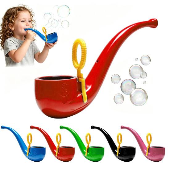 Soap Bubble Pipe 3D Printed Bubble Blower Wand Retro Style Bubble Maker for Kids & Adults Outdoor Backyard Play Fun