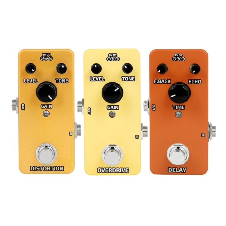 Mini Guitar Effector Electric Guitar Pedal Distortion Overdrive B-box/Blue Delay
