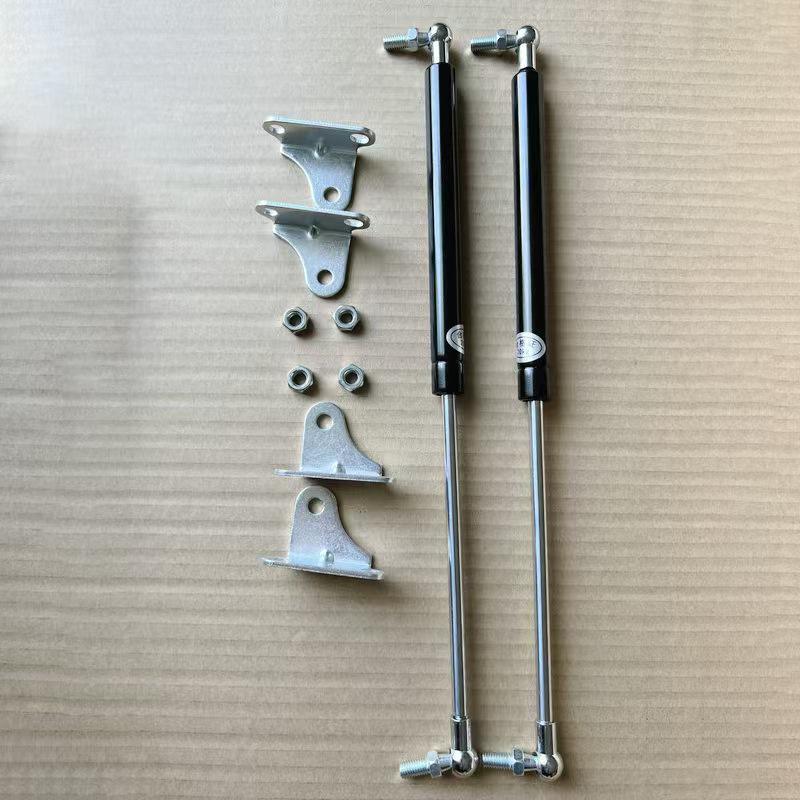 Adjustable Pneumatic Support Rod 300mm-600mm with L-Bracket, 100N-900N Gas Spring & Clip