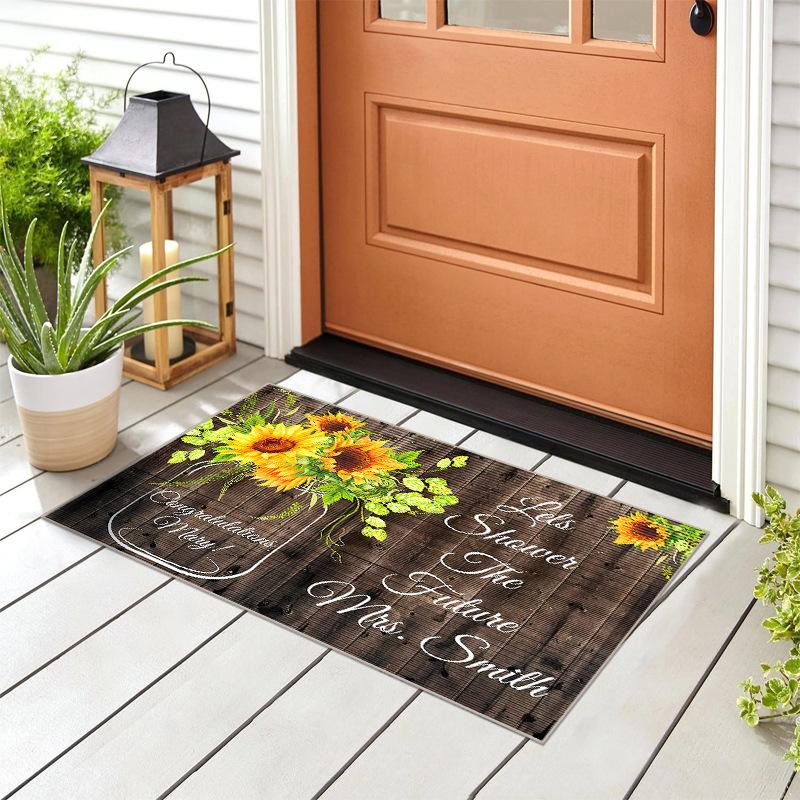 

1 шт., кухонный ковер с подсолнухом, анти-усталость, кухонный коврик, водостойкий нескользящий набор ковриков, коврик для бегуна, прикроватный коврик, впитывающий ковер 40*60cm