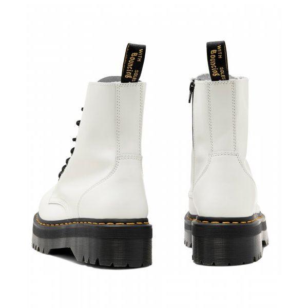 Dr. Martens Jadon Smooth Leather Platform Boot White Unisex Sneakers 15265100