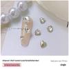 Heart Rhinestone Nail Art Accessories: Super Shiny Crystal Glass In Iridescent Peach, Small & Large Sizes