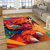 27 Stili Charizard Charmander Pokemon di Fuoco Cartone Animato Dracaufeu Tappeto per Camera da Letto Soggiorno Casa Decorazione Divano, Tappetino