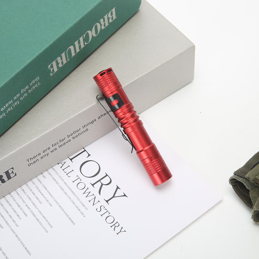 Mini Portable LED Pen Light With Clip Ultra Bright High Lumens Pocket Handheld Flashlight Torch For Camping Outdoor Emergency