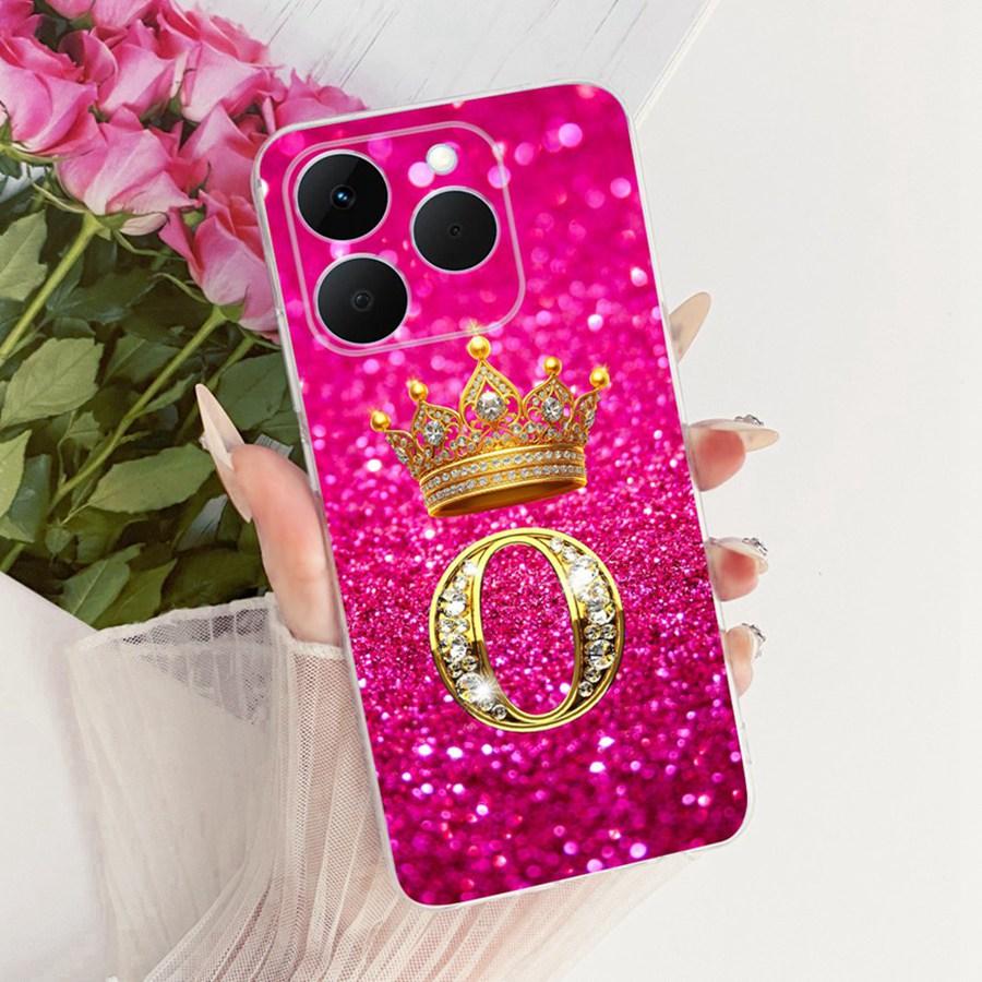 

Для Realme 15T 5G Чехол Роскошные Буквы Корона Мягкий ТПУ Силиконовый Задняя Крышка Для Realm15T 15 T Funda Realme 15 T 5G Coque Realme 15T 5G