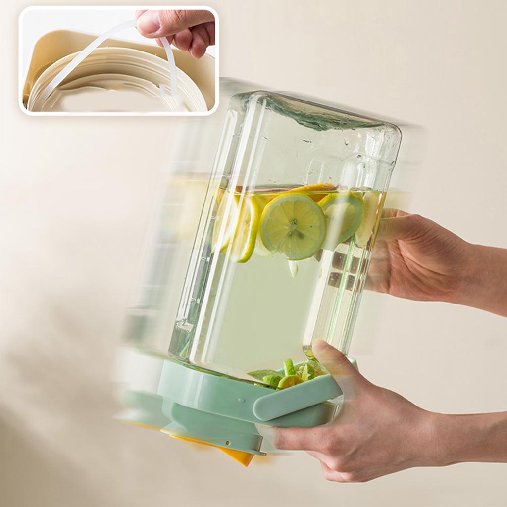 Fridge Cold Kettle 3.5L Large Capacity Portable Lk Proof Beverage Dispenser with Faucet for Home Outdoor