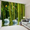 2024 Nature Seaside Scenery 3D Landscape Modern Thin Cloud Window Curtains for Living Room Bedroom Decor 2 Pieces Free Shipping