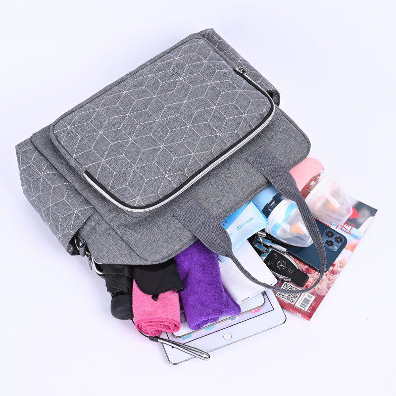 Large Capacity Multifunctional Maternity & Baby Crossbody Bag with Wet/Dry Separation