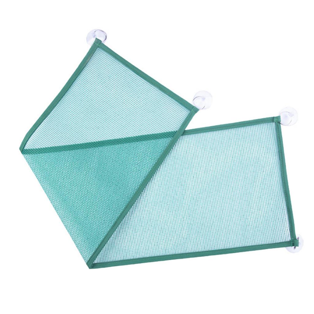 Reptile Mesh Hammock Rectangle Summer Hanging Reptile Breathable Net Hammock Bed with Suction Cups