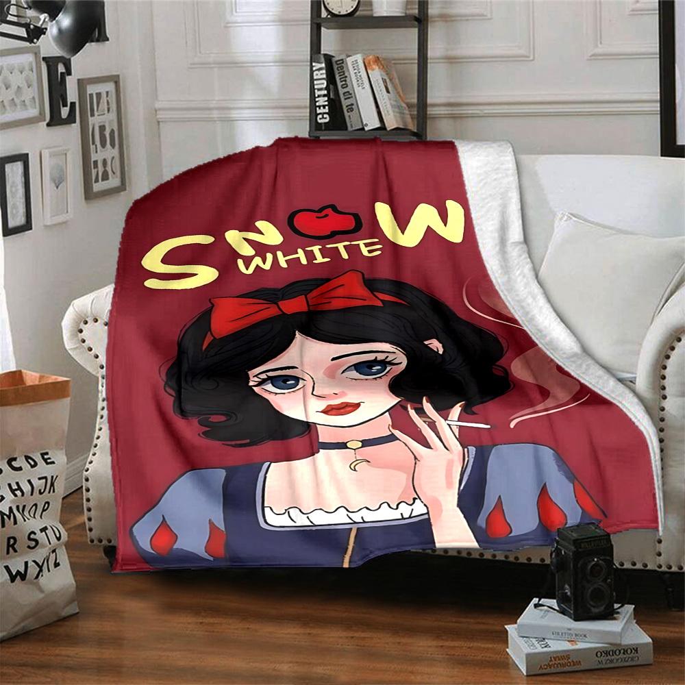 1pc Snow White Soft Warm Throw Blanket Nap Blanket For Couch Sofa Office Bed Camping Travel,Comfortable, Warm1026
